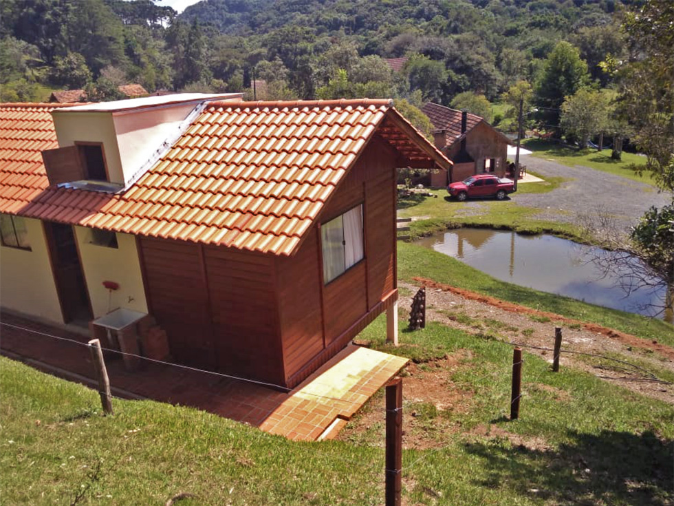 Cabana Curicaca da Pousada Casa Antiga em Campo Alegre-SC